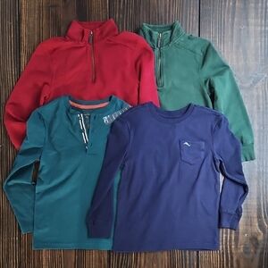 Tommy Bahama Kids Long Sleeve Shirt Set - Red, Green, Teal, Navy